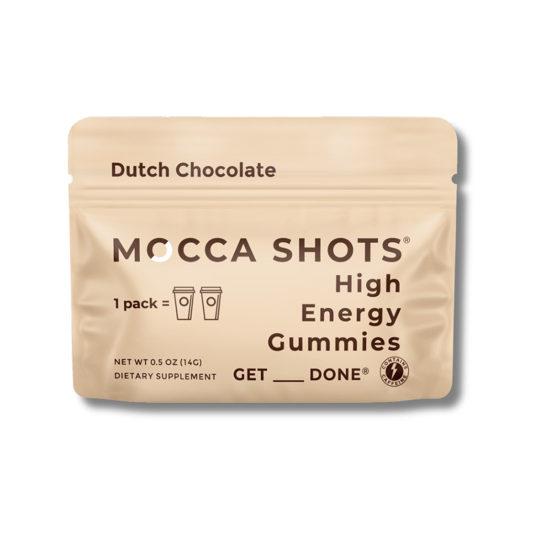 Raspberry Chocolate Energy Gummies & Mocca Shots – 12 Packs