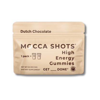 Raspberry Chocolate Energy Gummies & Mocca Shots – 12 Packs