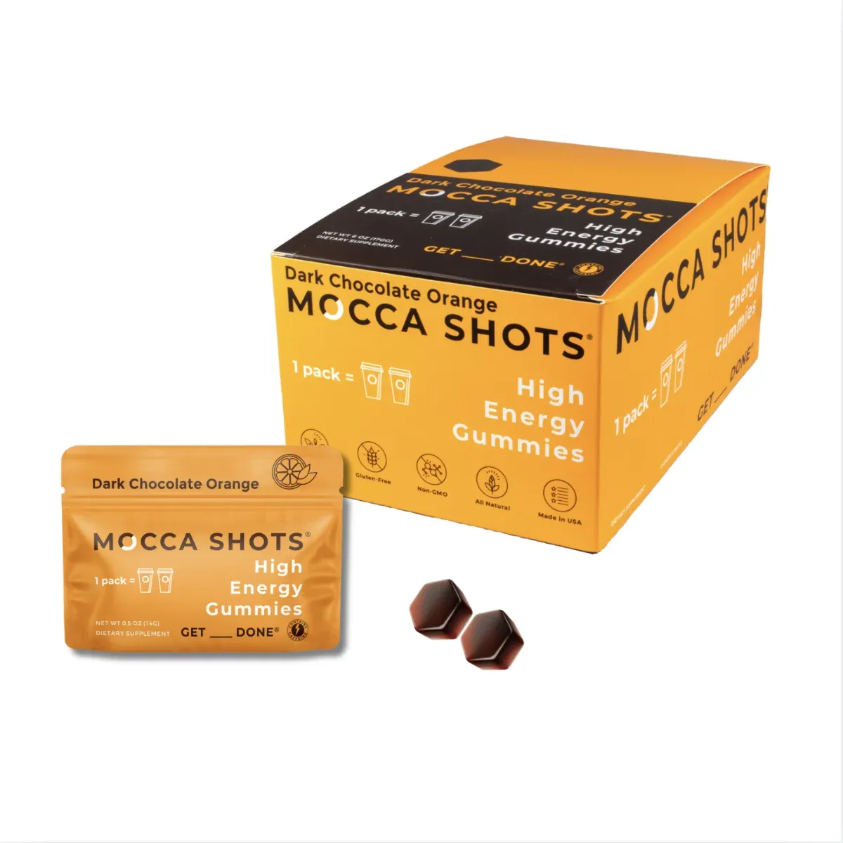 Mocca Shots Caffeine Gummies – 12-Pack