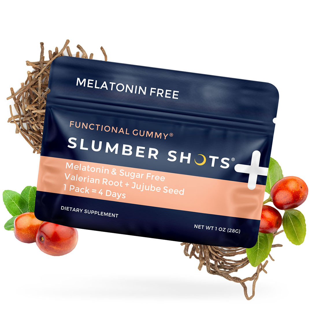 Slumber Shots® Melatonin-Free Sleep Aid Gummies – Sugar-Free, Bedtime Support