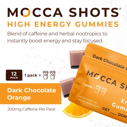 Mocca Shots Caffeine Gummies – 12-Pack