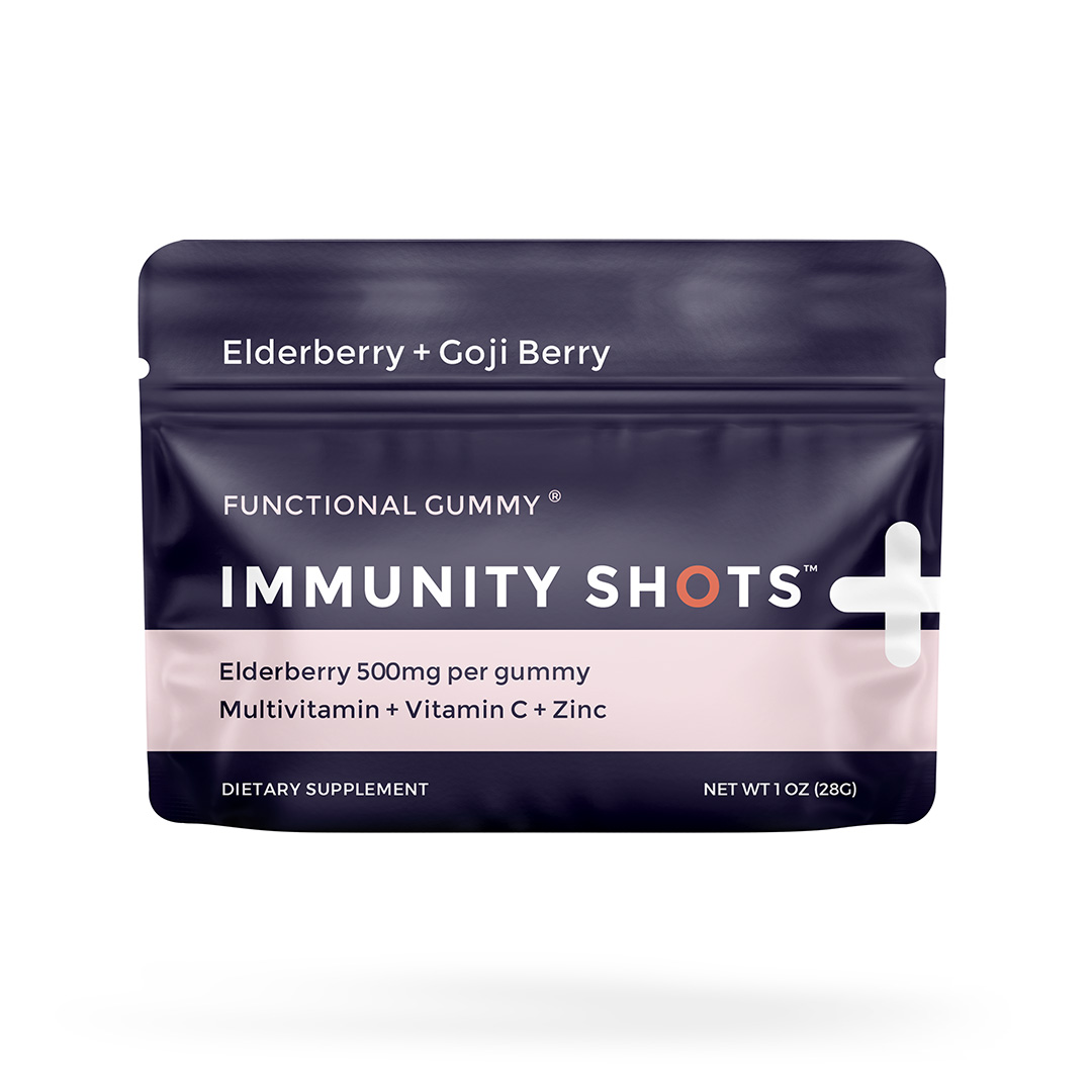 Elderberry & Goji Berry Immunity Shots Gummy Vitamins 12-Pack