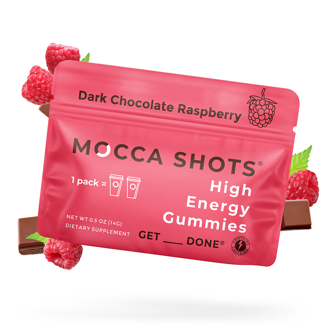 Mocca Shots High Energy Gummies with Caffeine | 12-Pack