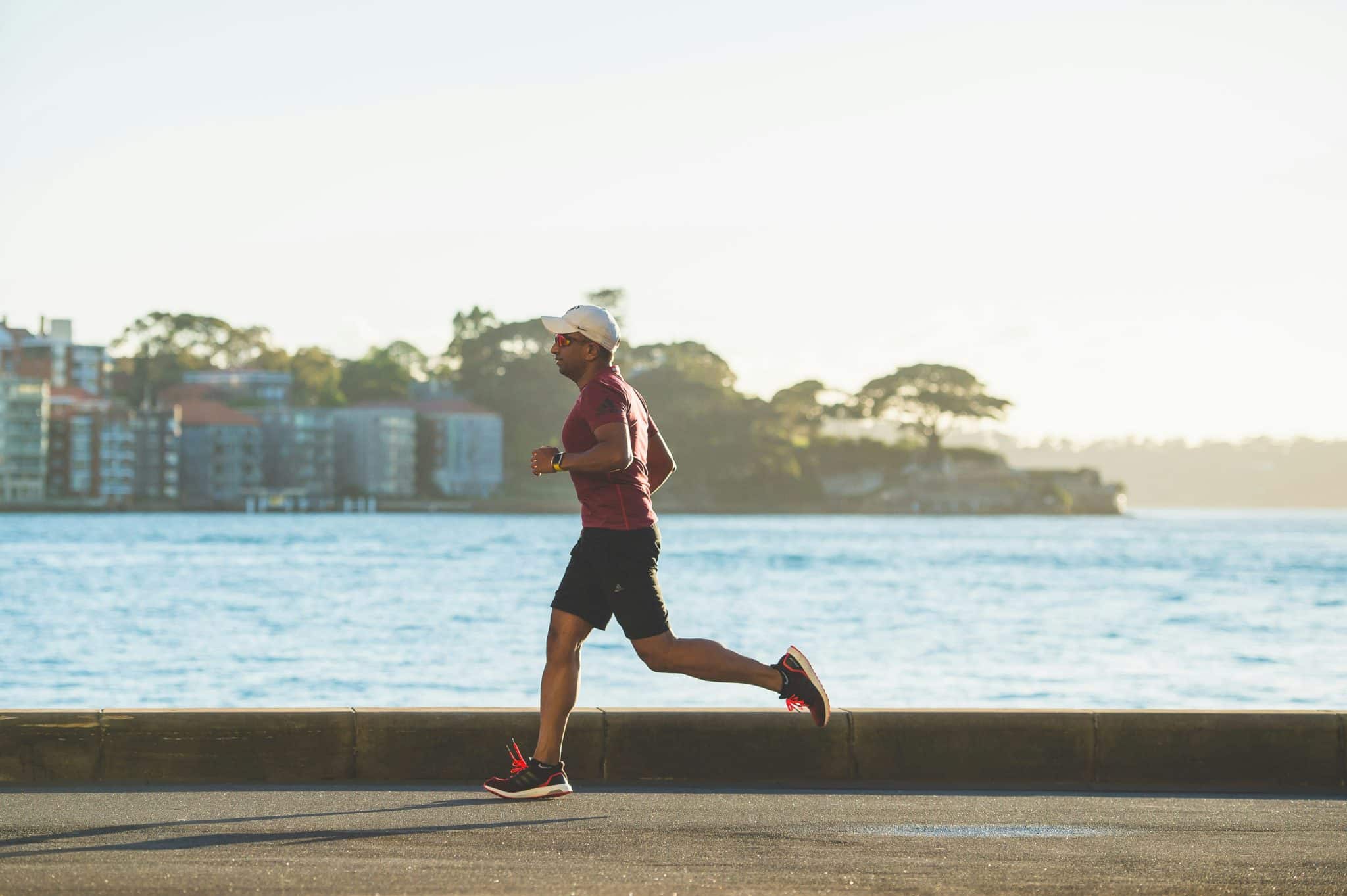 Running on the beach