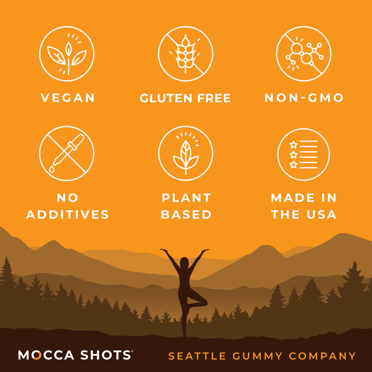 Mocca Shots Caffeine Gummies – 12-Pack