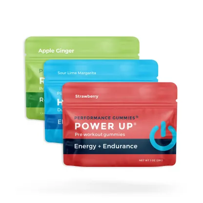 Energy Qube Sports Pre & Post Workout Gummies Sample (3-Pack)