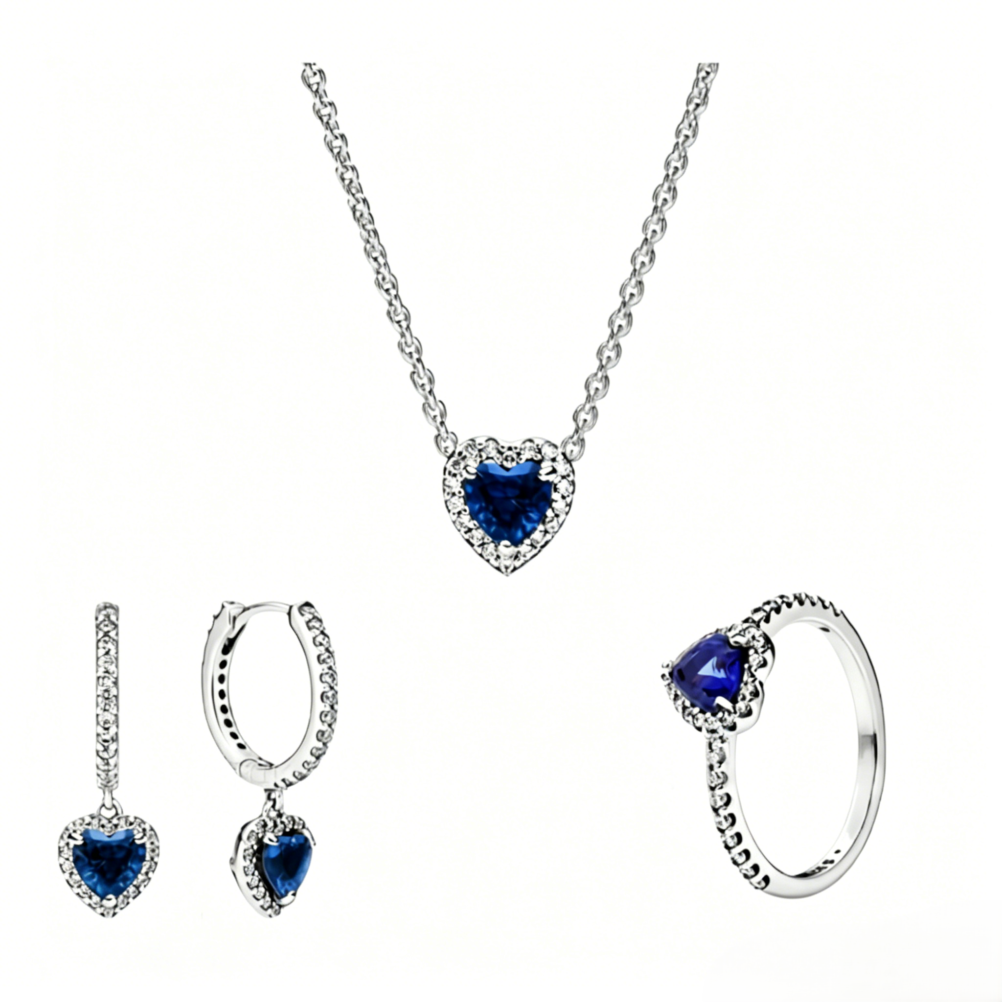 Blue Heart -【Ring/Earrings/Necklace/Set】