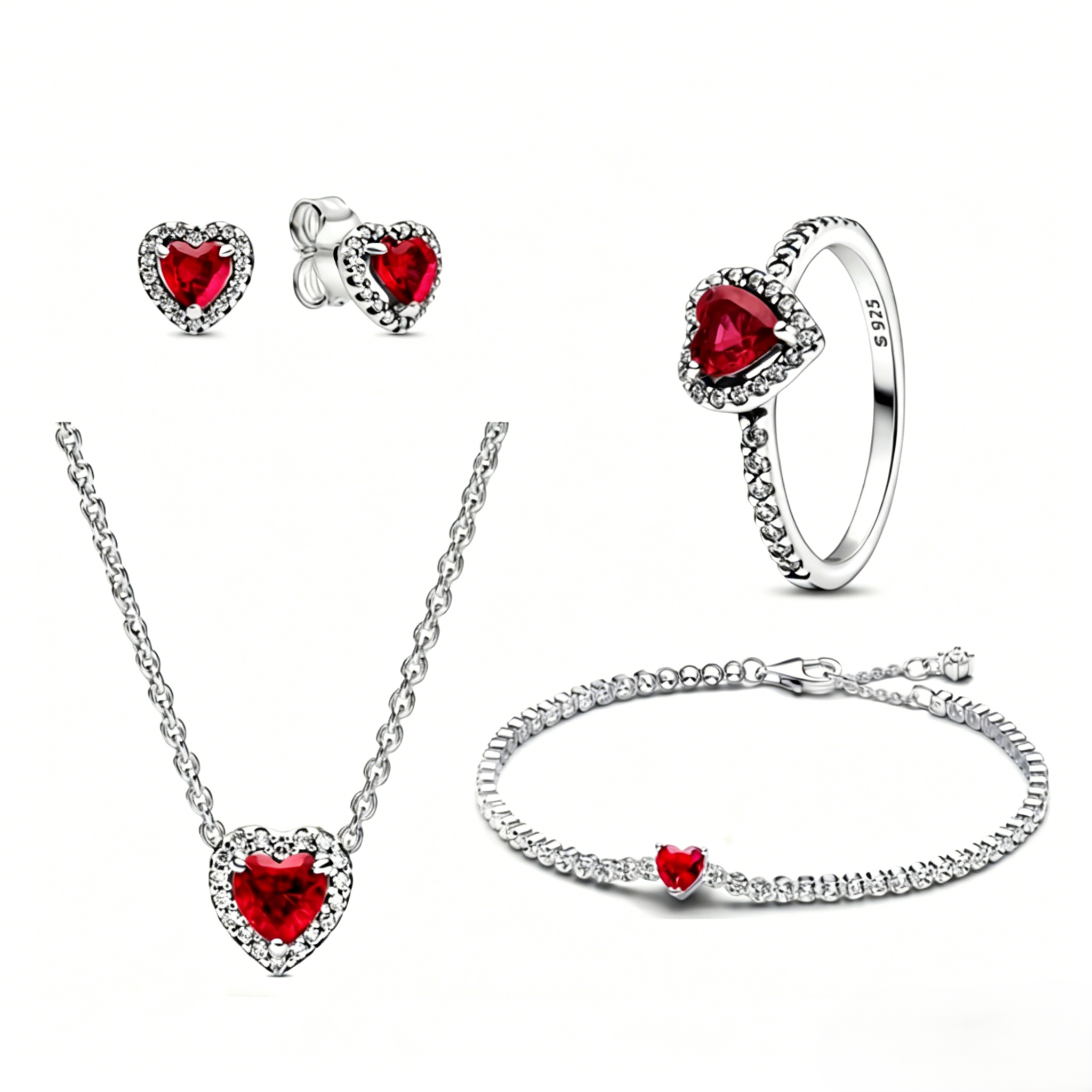 Elevated Heart -【Ring/Earrings/Necklace/Set】