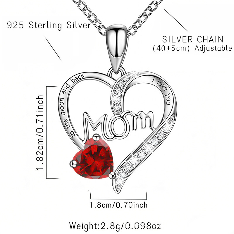 12 Months Birthstone Love【necklace】| 925 silver