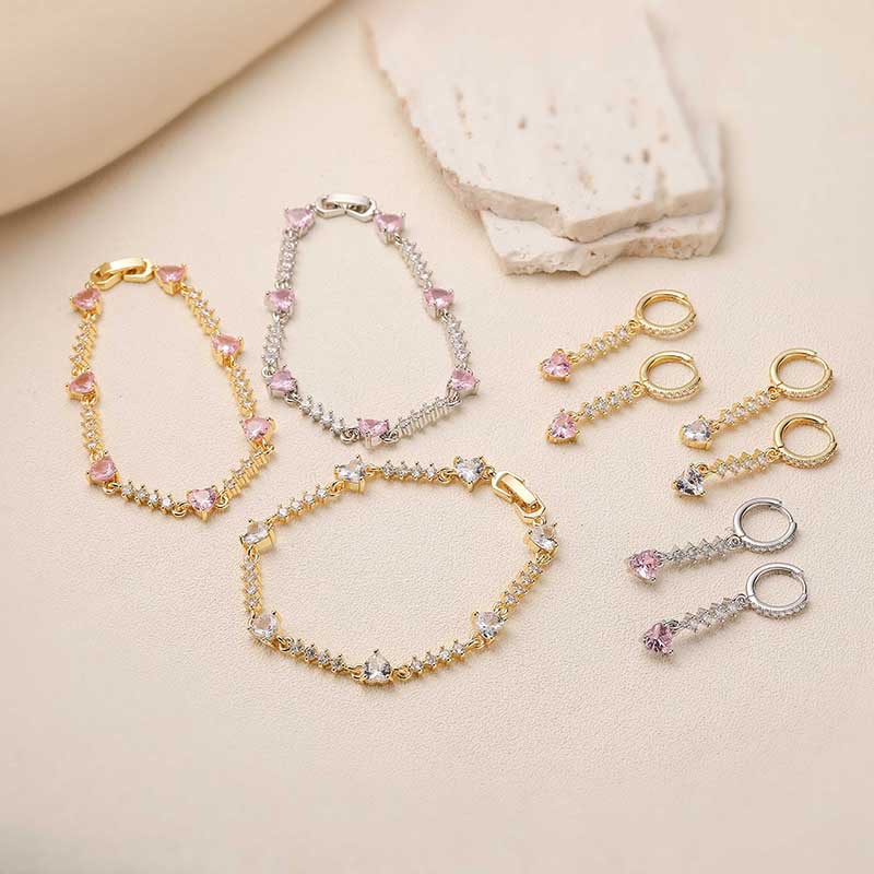 Dainty Heart-【bracelet/earrings/necklace】