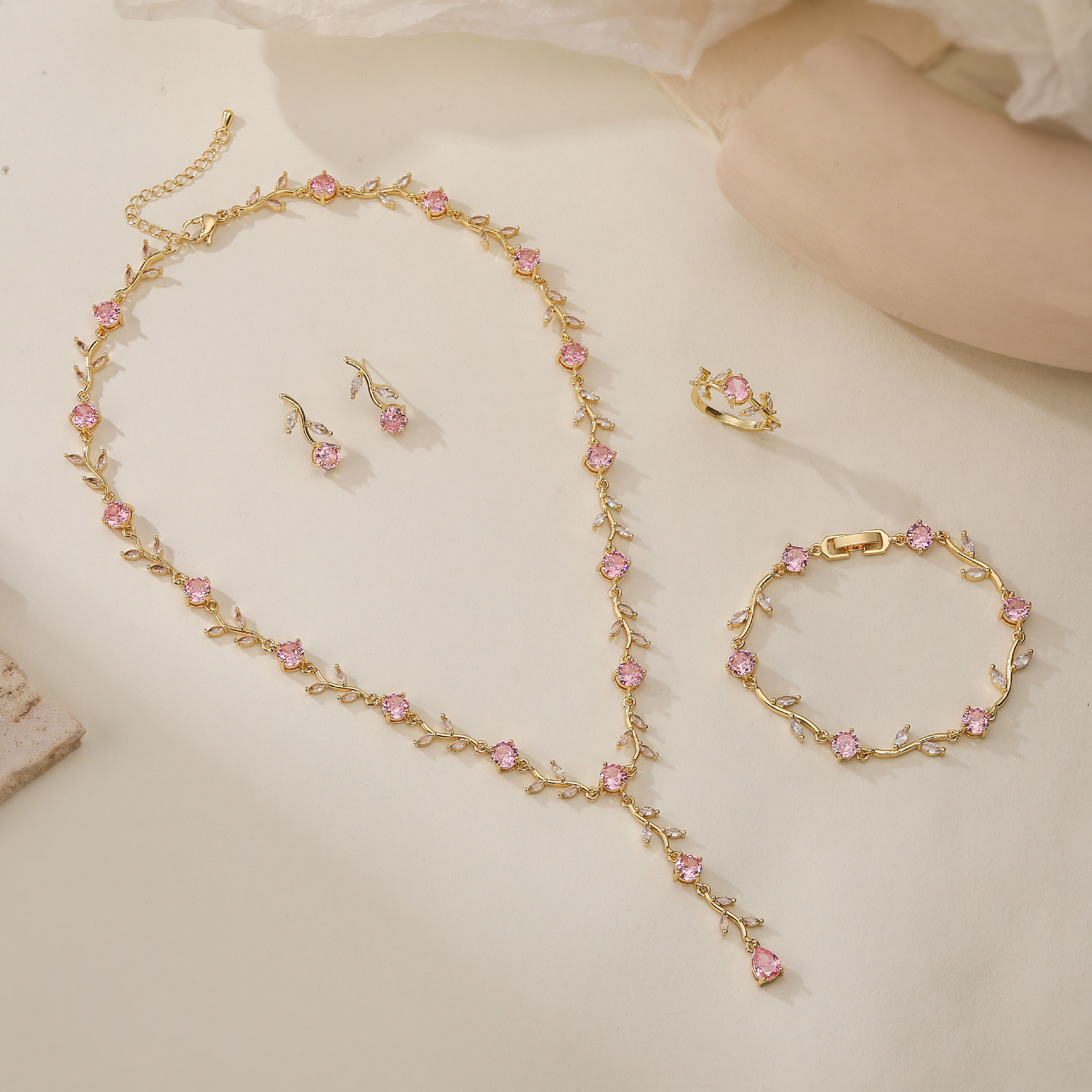 Cherry Flower  -【Bracelet/Ring/Earrings/Necklace/】