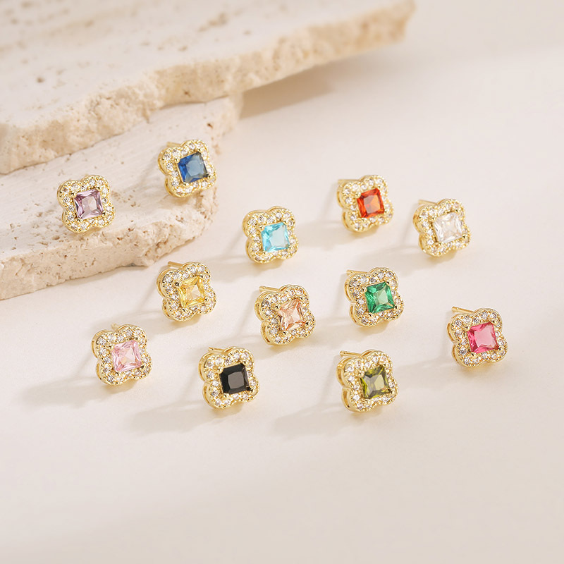 12 Months Birthstone Sakura -【earrings】