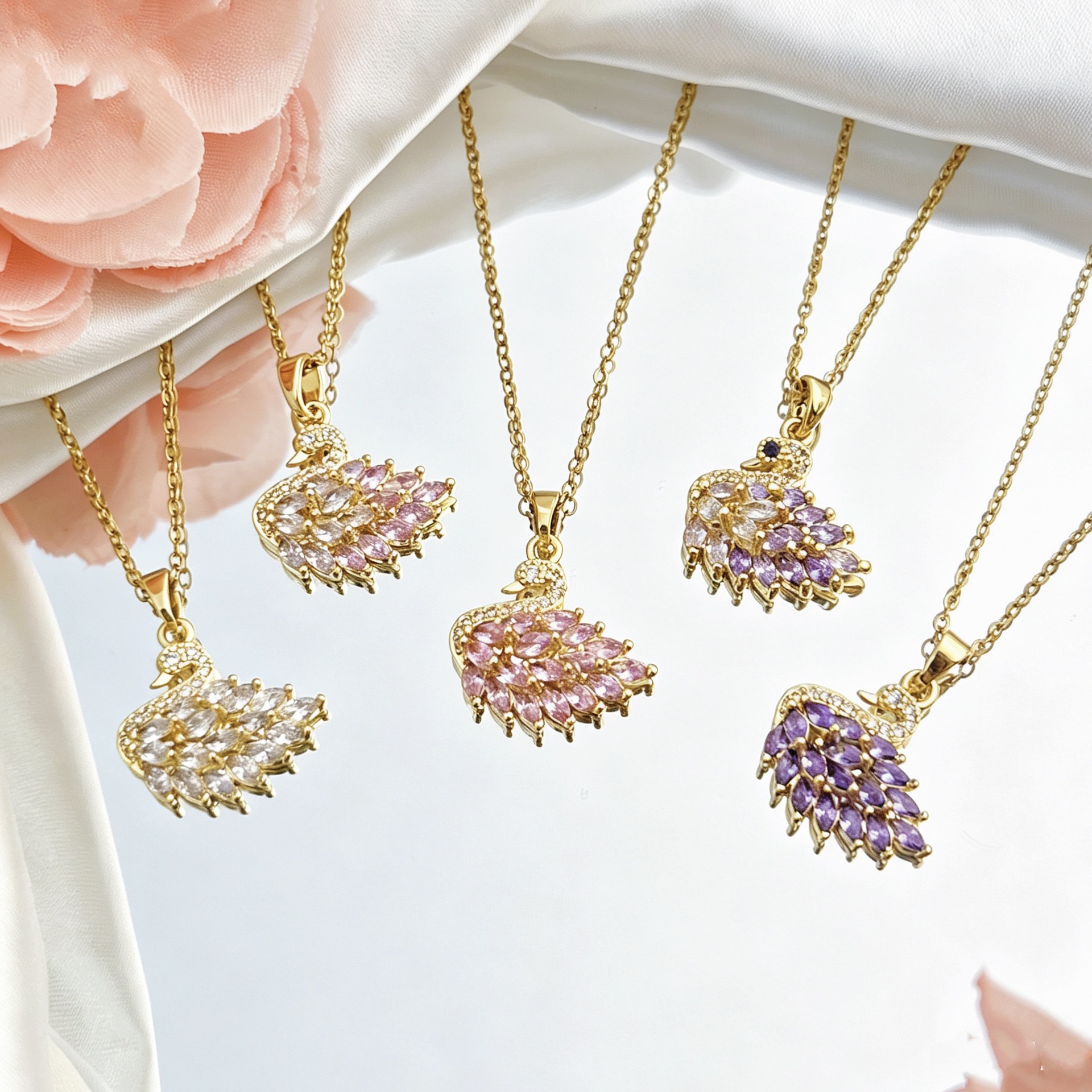 Swan Pendant-【necklace/earrings】