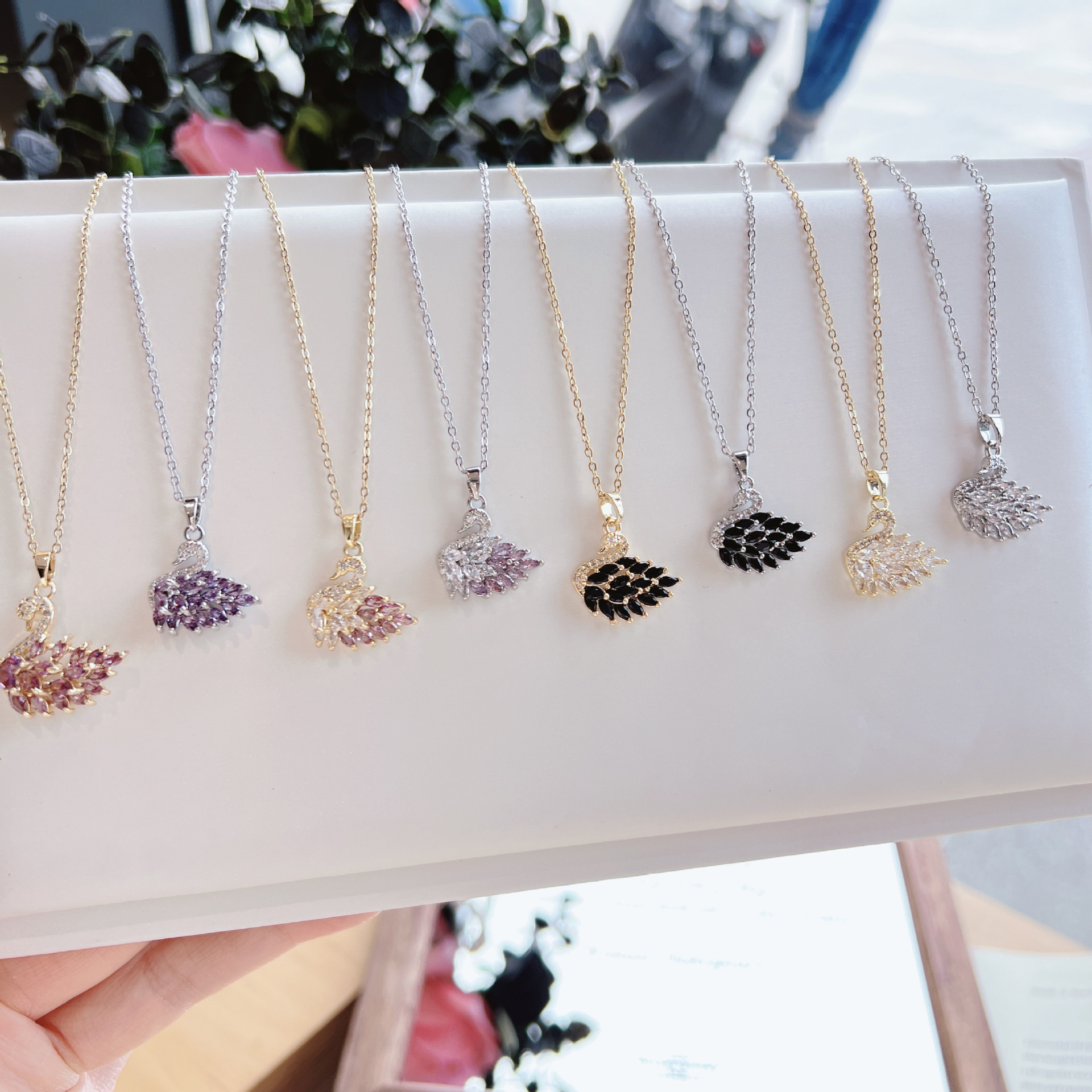 Swan Pendant-【necklace/earrings】