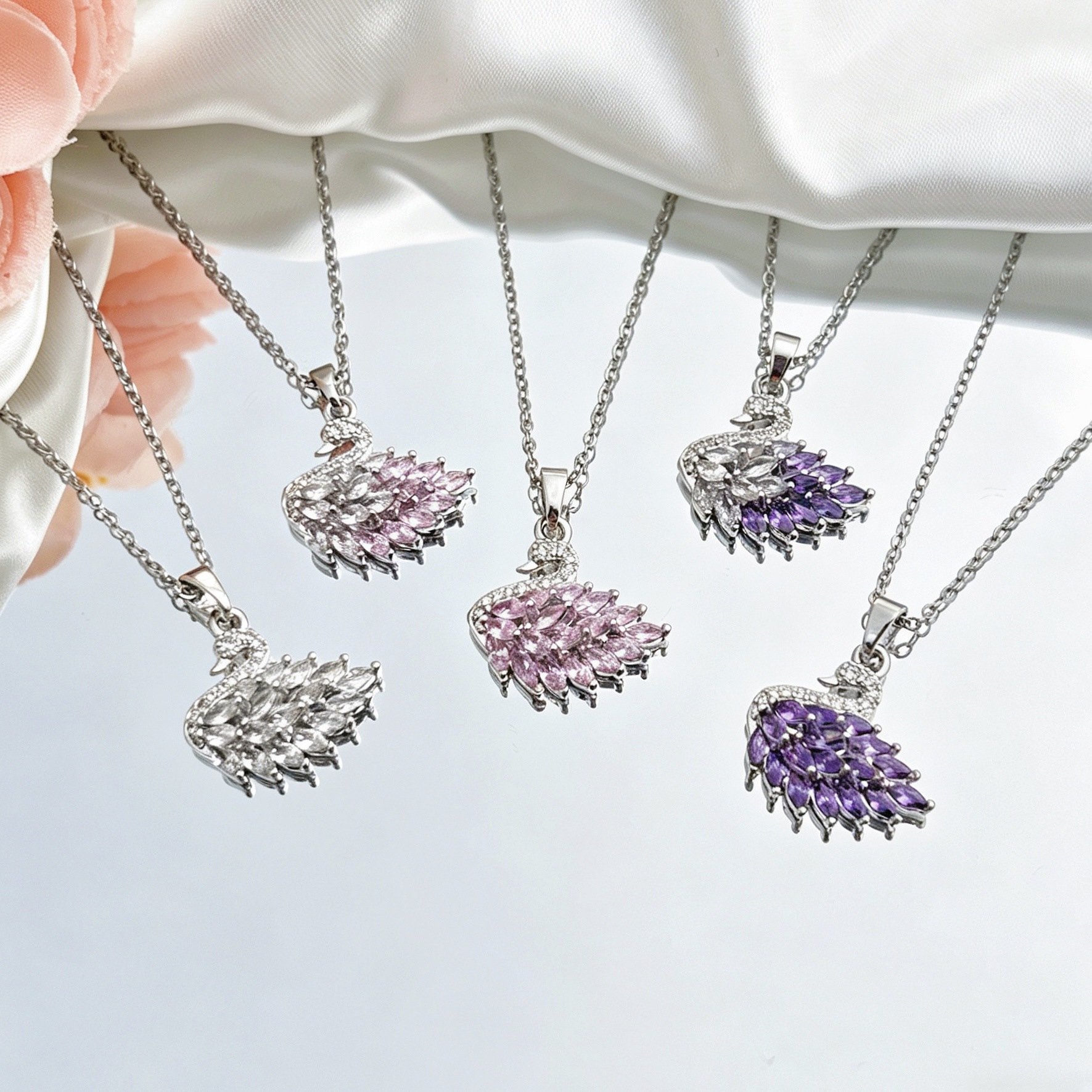 Swan Pendant-【necklace/earrings】