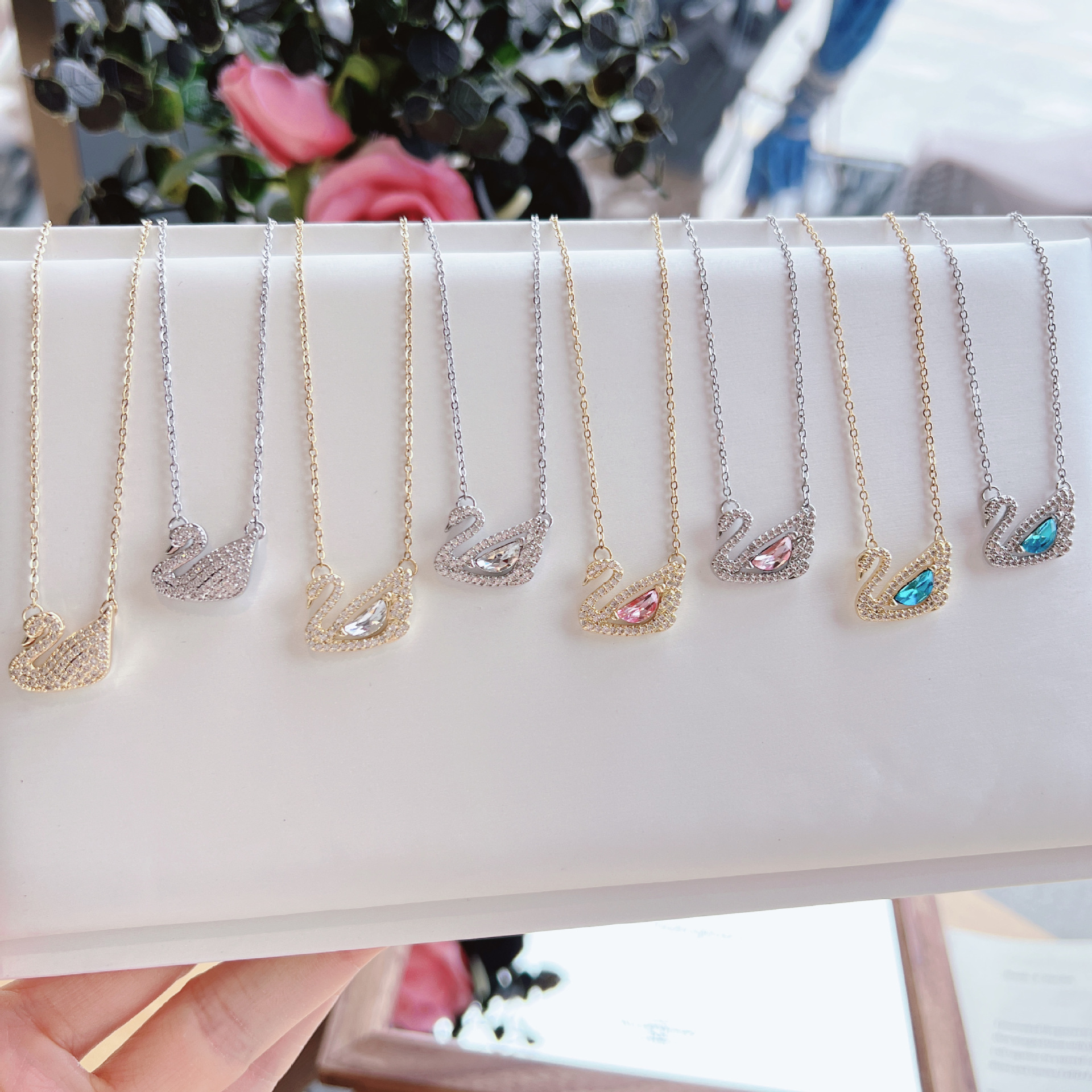 Swan Pendant-【necklace/earrings】