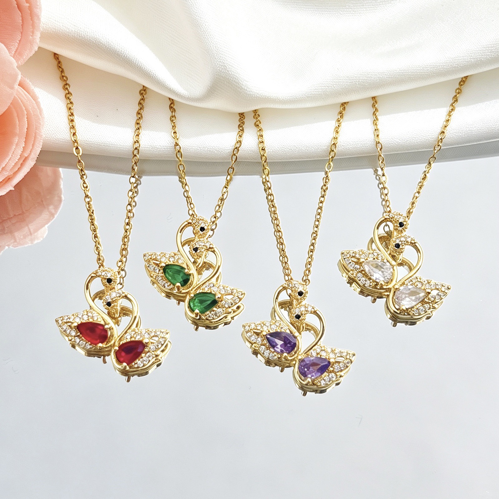 Swan Pendant-【necklace/earrings】
