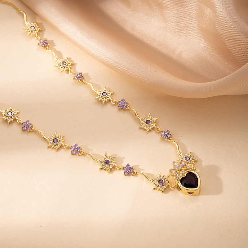 Sunflower Heart Pendant-【necklace】