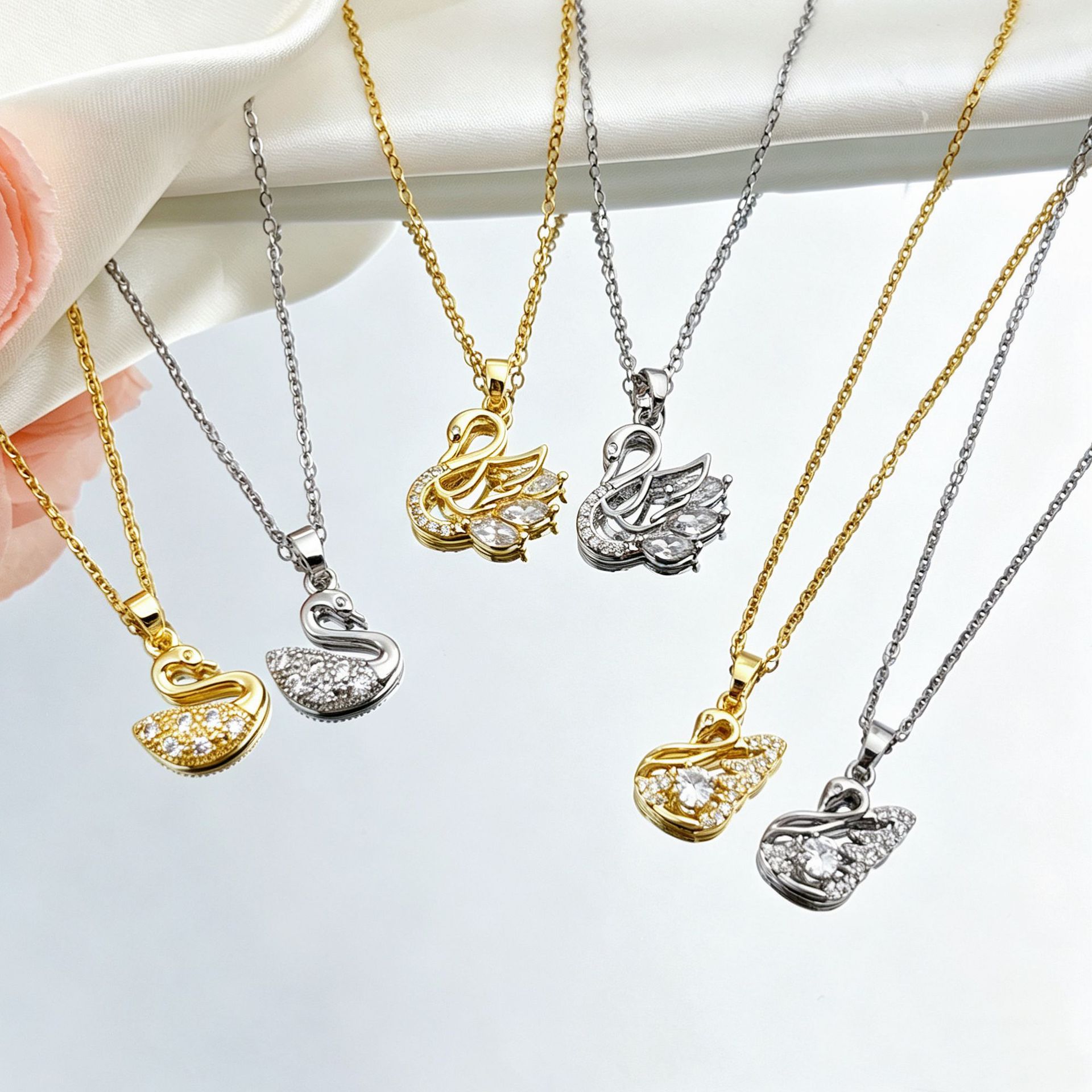 Swan Pendant-【necklace/earrings】