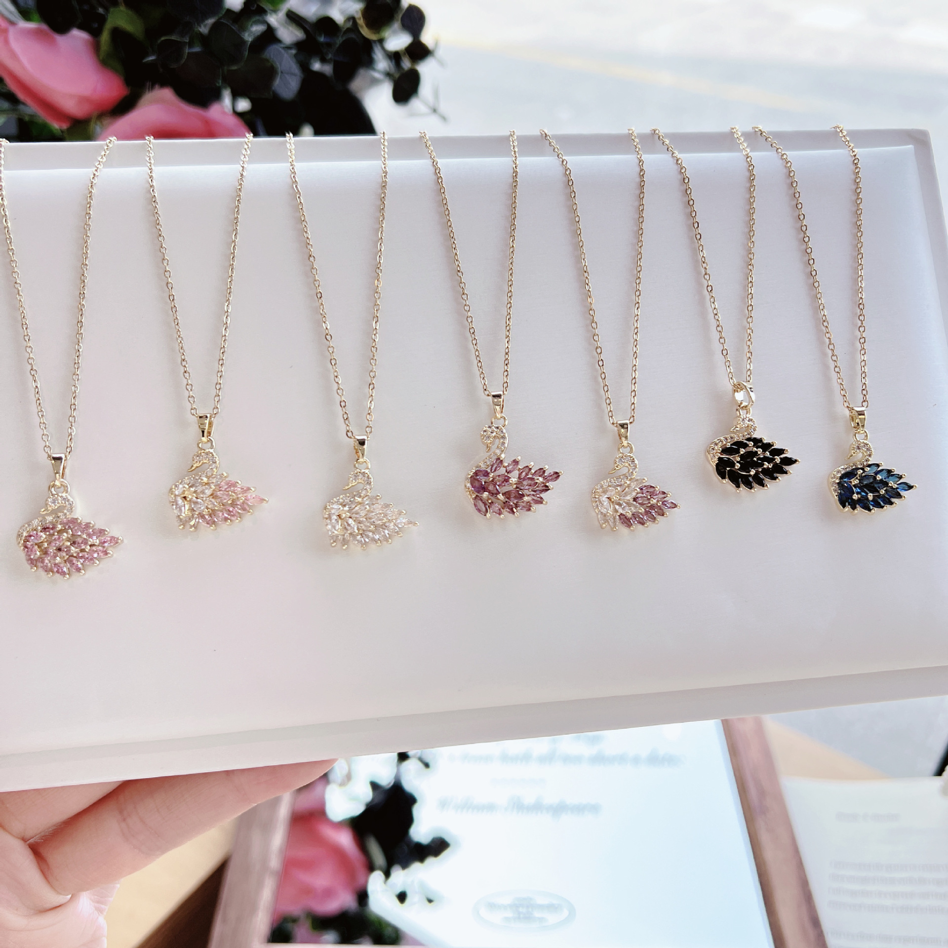 Swan Pendant-【necklace/earrings】