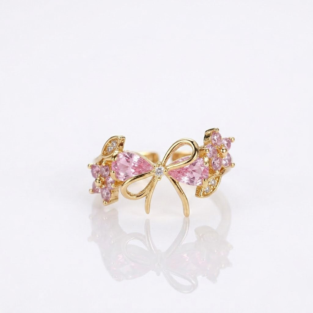 Floral Bow -【Bracelet/Ring/Earrings/Necklace/Set】