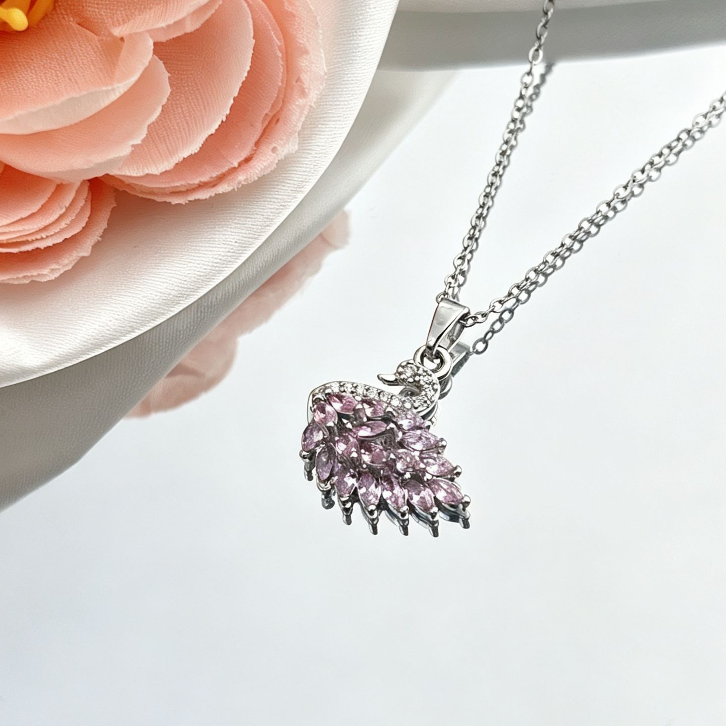 Swan Pendant-【necklace/earrings】