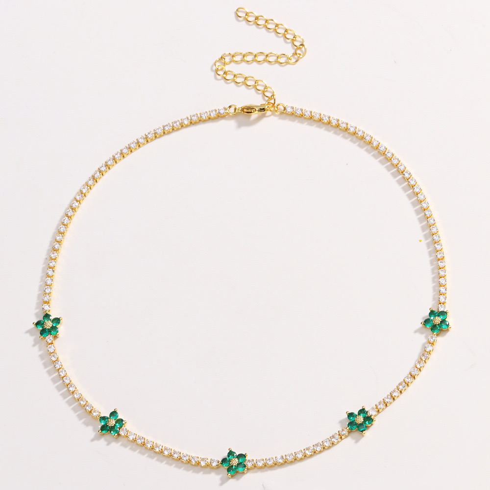 Flower Tennis Bracelet