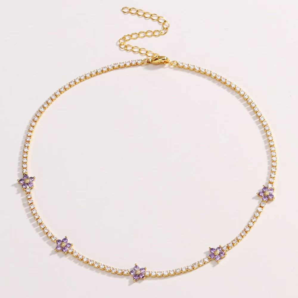 Flower Tennis Bracelet