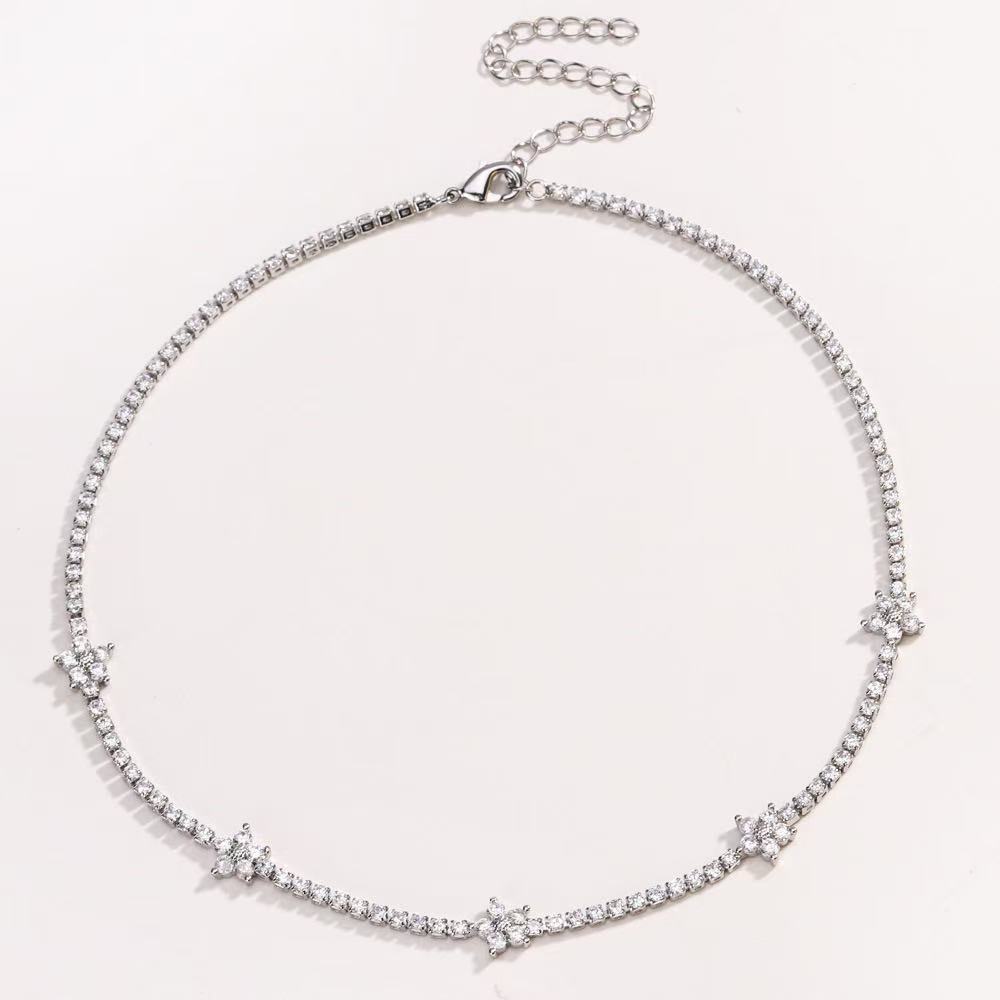 Flower Tennis Bracelet