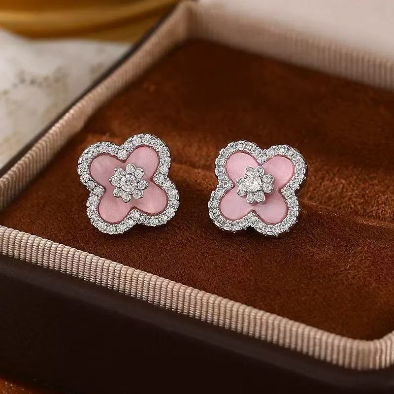 Pink silver Sakura Set（necklace/bracelet/earing/ring）