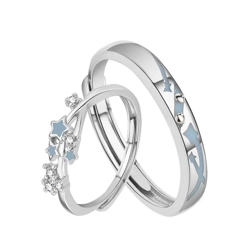 Forever Locked Couple Rings | S999 Sterling Silver