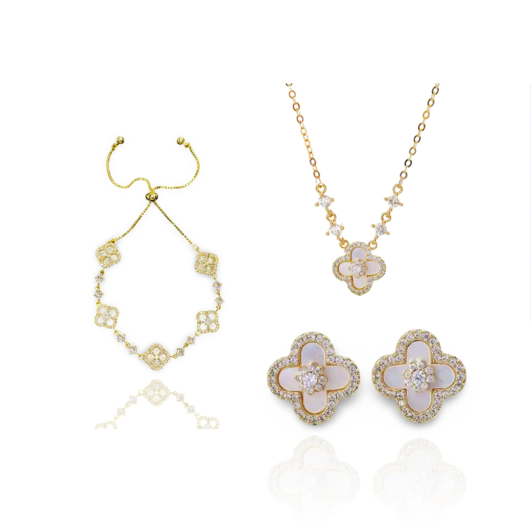 Gold Sakura Set（necklace/bracelet/earing/ring）