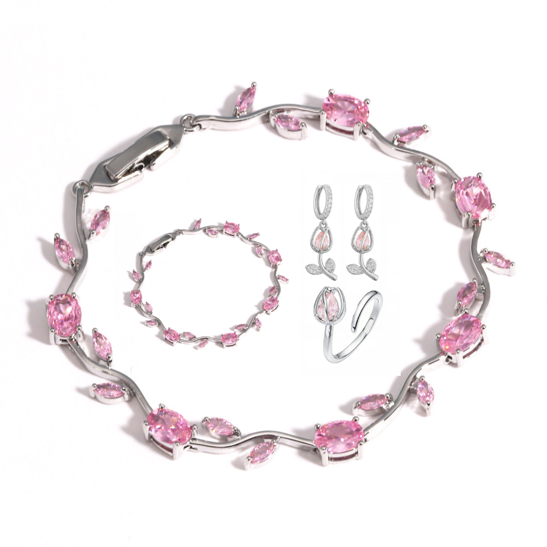 Tulip Flower -【Bracelet/Ring/Earrings/Necklace/Set】