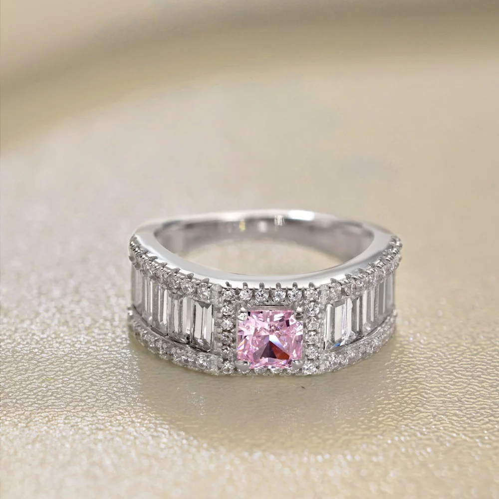 RINGS Pink Silver Ring Collection