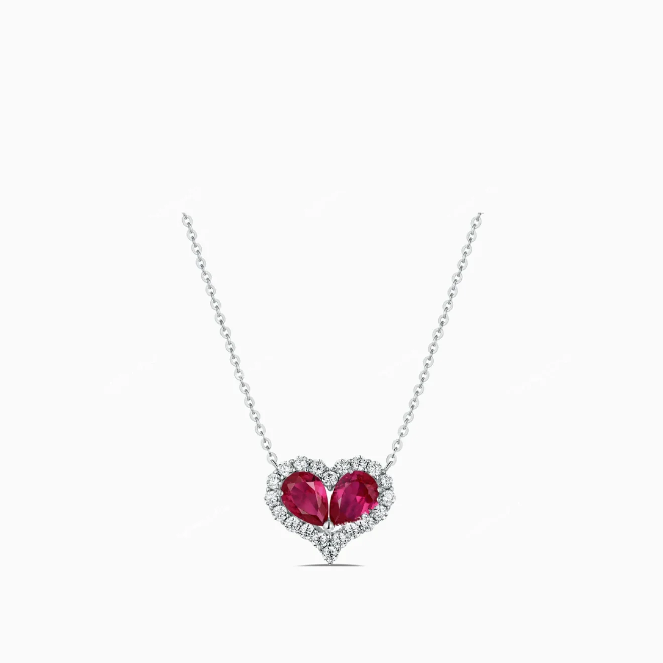 Ruby heart necklace