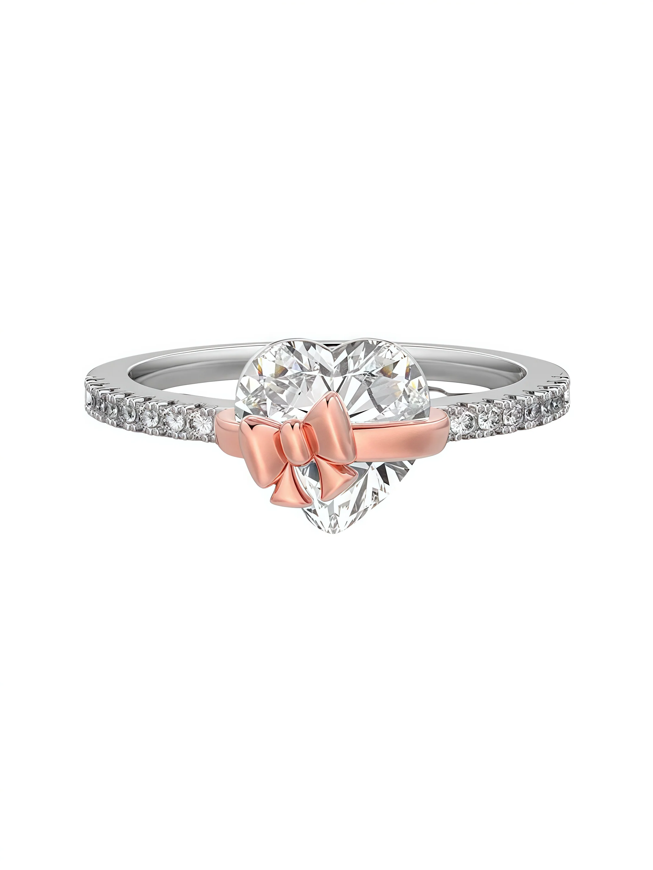 Bow Heart Ring