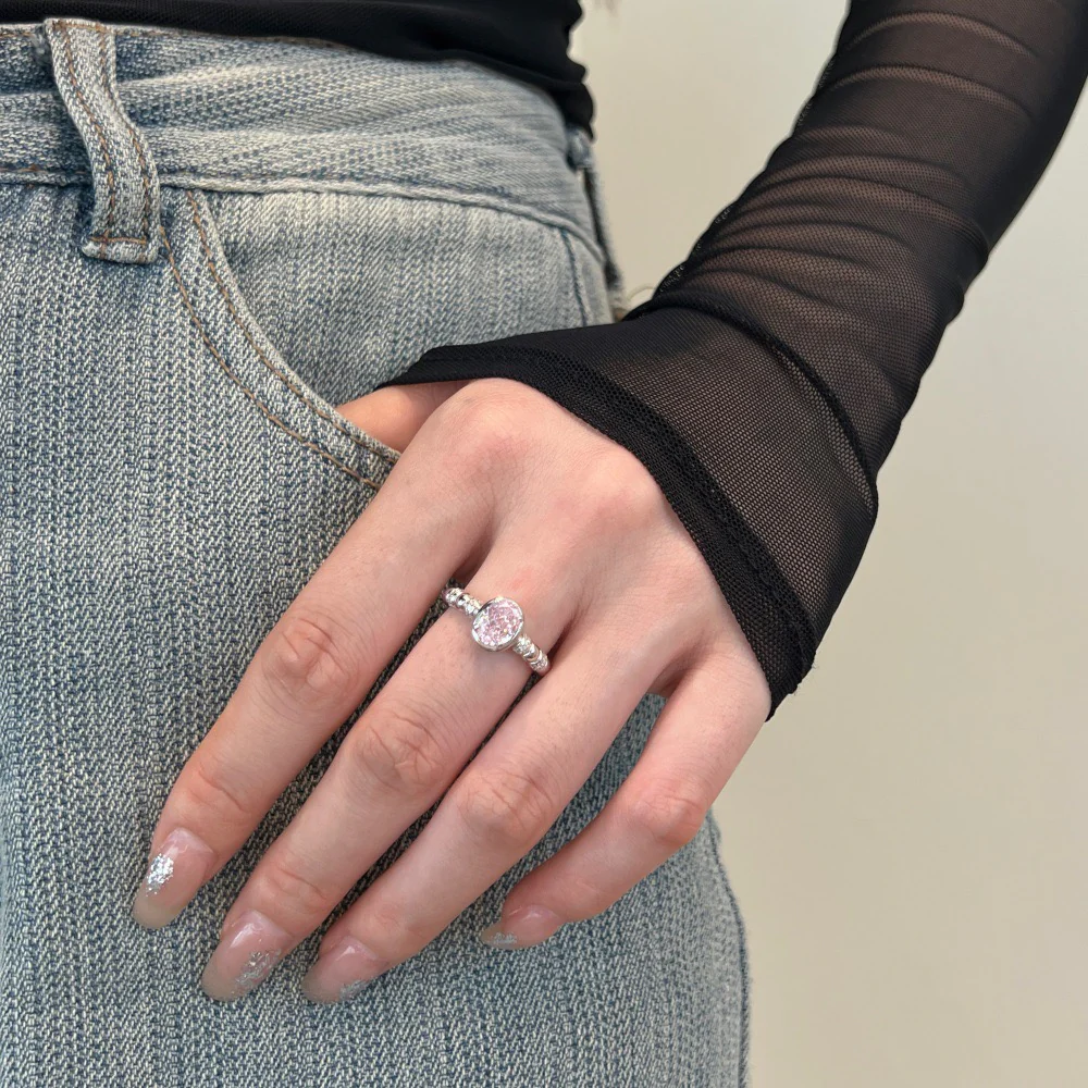 RINGS Pink Silver Ring Collection