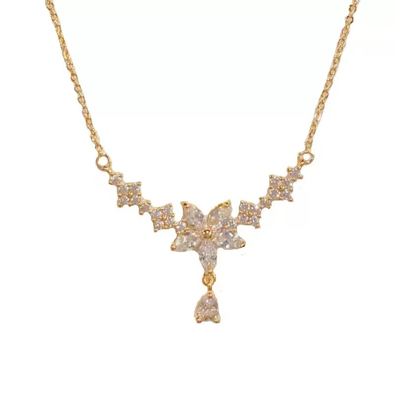 Sakura Water Drop-【necklace】