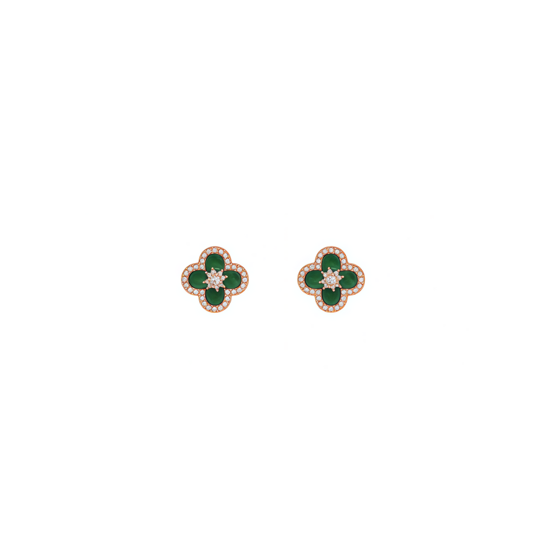 Green Gold Sakura Set（necklace/bracelet/earing/ring）