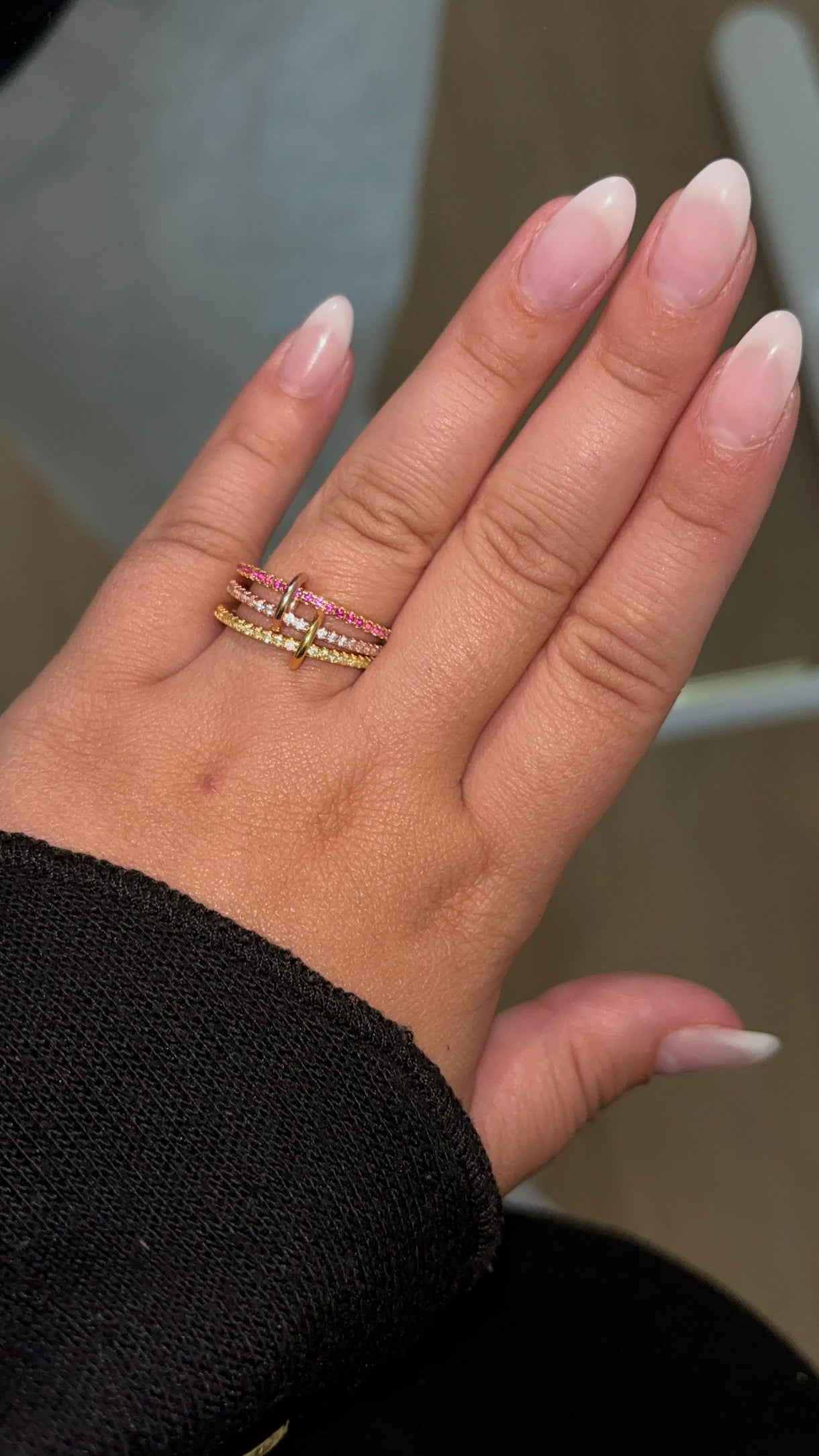 Sunset Trio Ring  -【Ring】| 925 silver