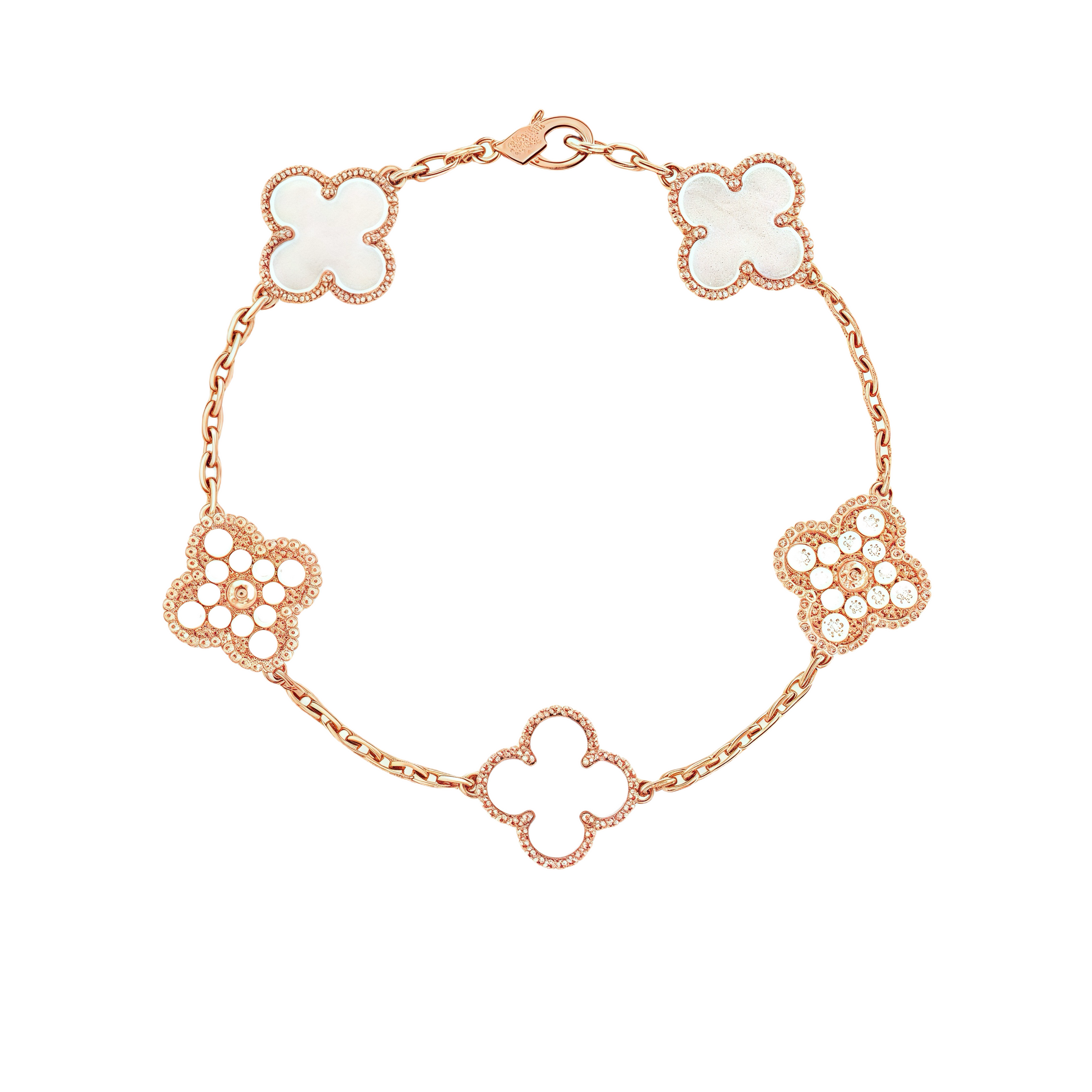 Flower Bracelet With Diamond