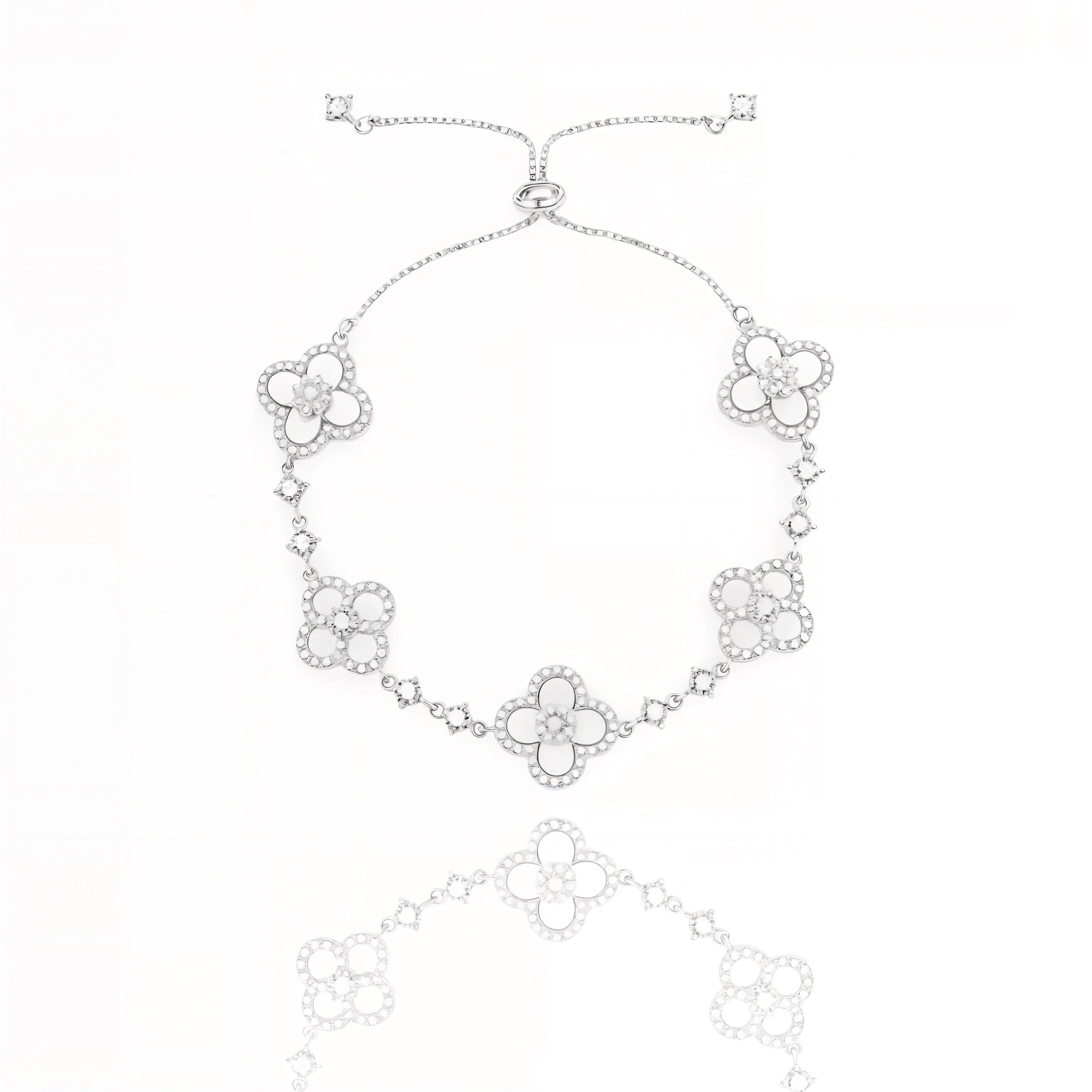 Silver Sakura Set(necklace/bracelet/earing/ring)