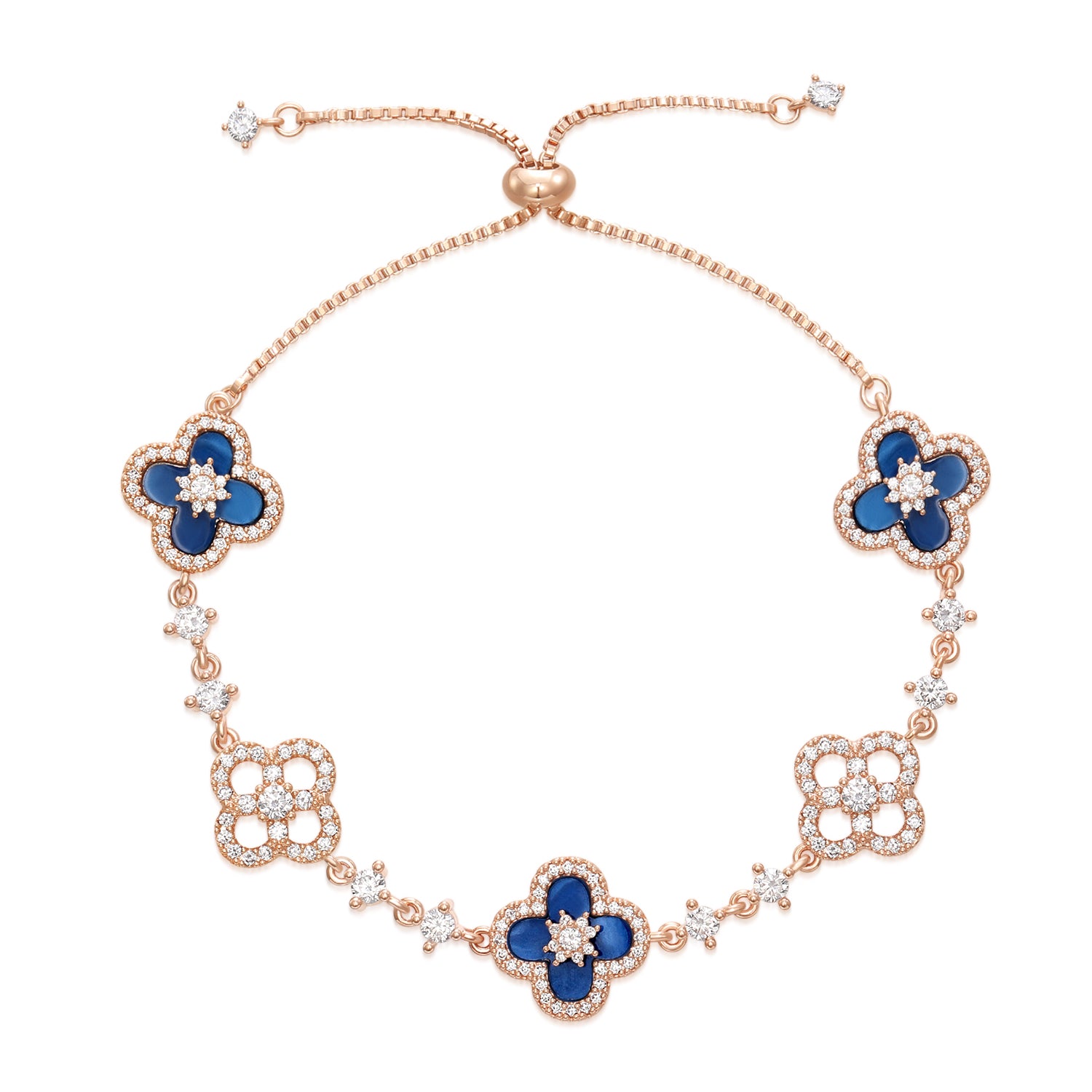 Blue Gold Sakura Set（necklace/bracelet/earing/ring）