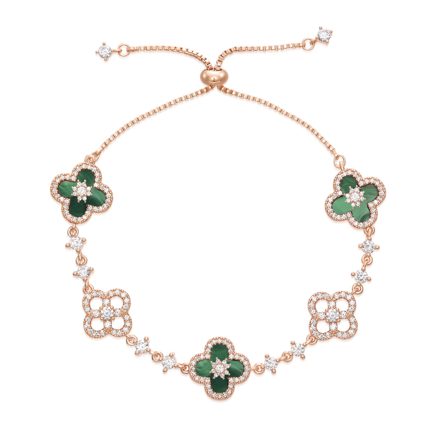 Green Gold Sakura Set（necklace/bracelet/earing/ring）
