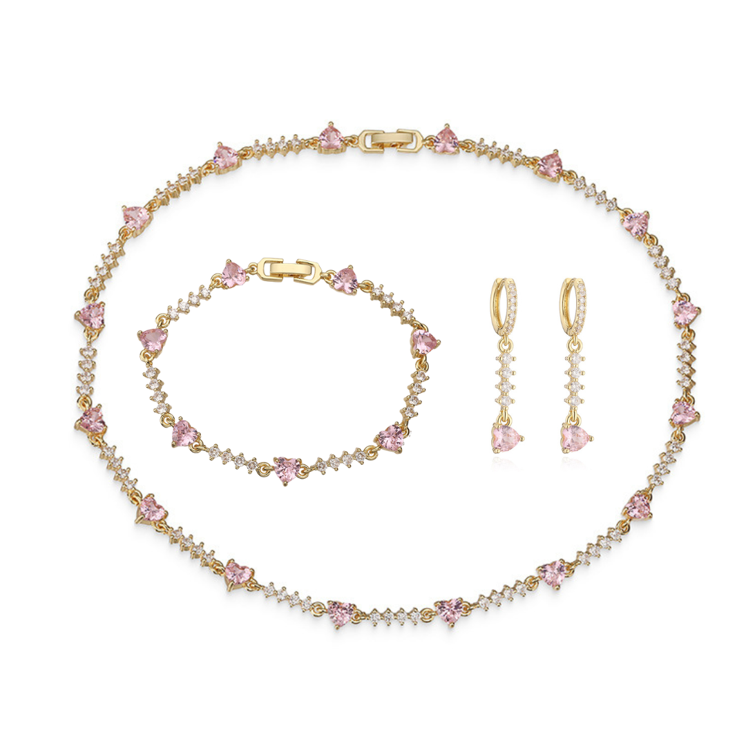 Dainty Heart-【bracelet/earrings/necklace】