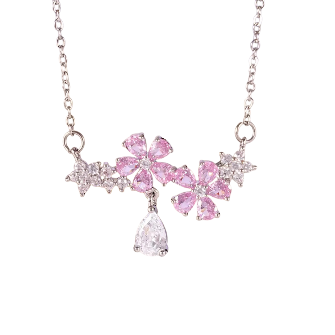 Sakura Water Drop-【necklace】