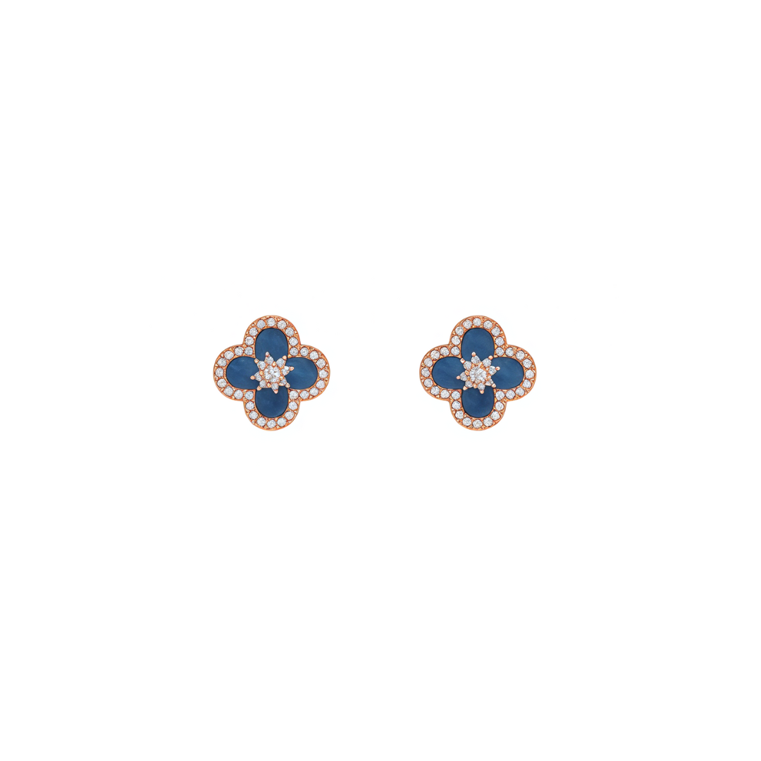 Blue Gold Sakura Set（necklace/bracelet/earing/ring）