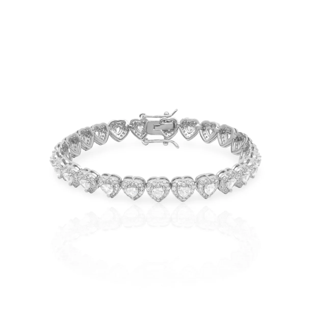 Gold Plated Heart Zircon- 【Bracelet/Necklace】