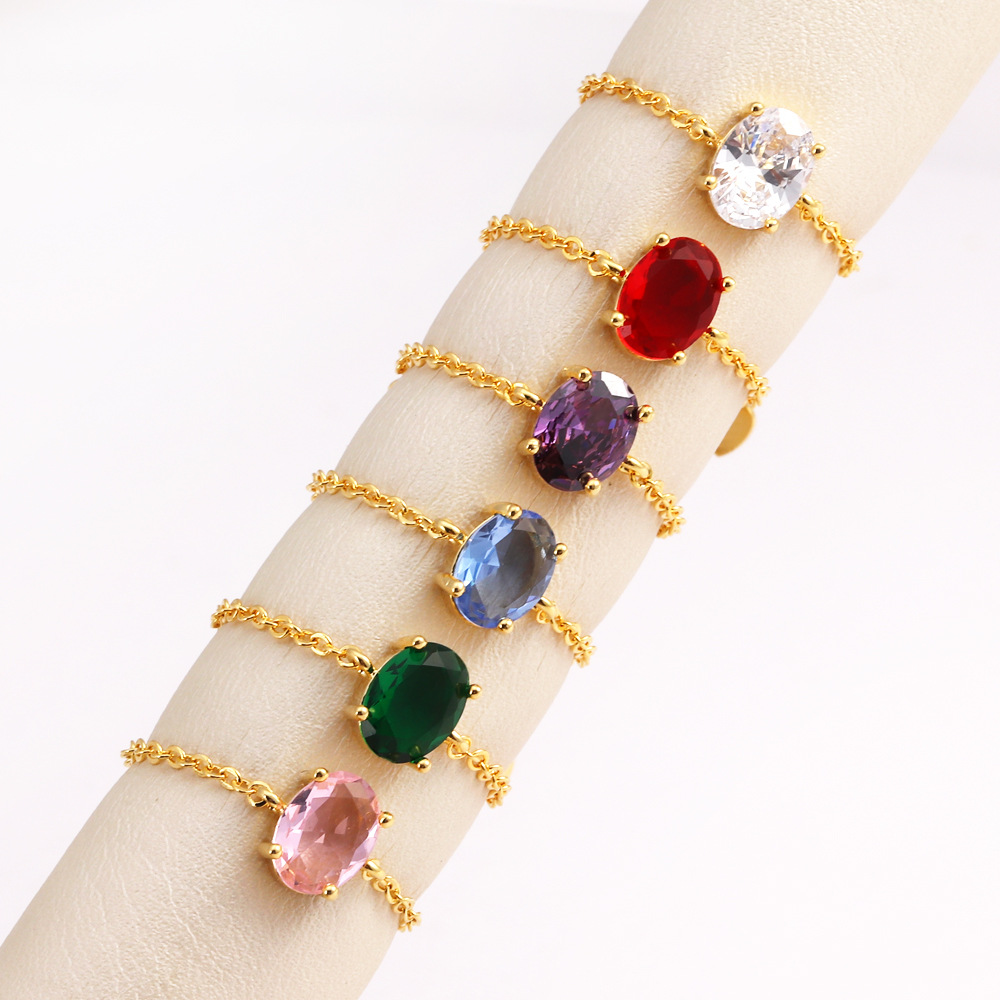 Oval Colored Zircon Ring