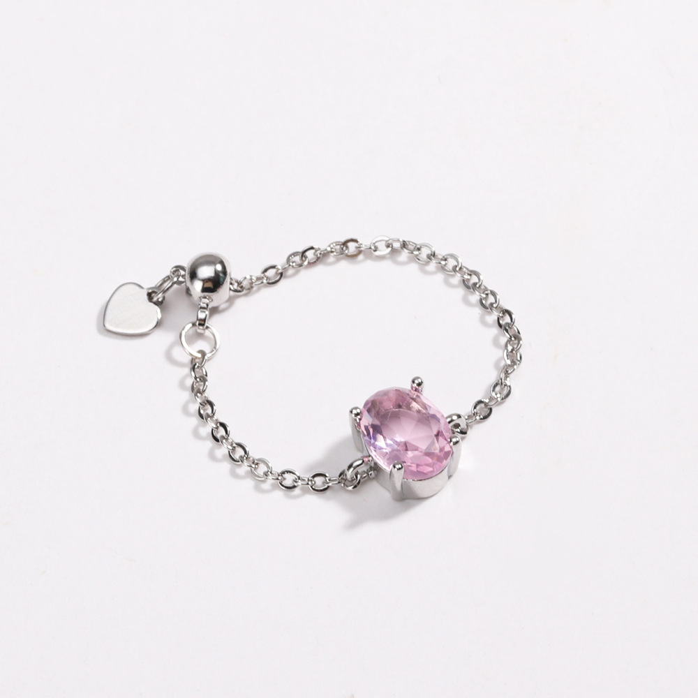 Oval Colored Zircon Ring